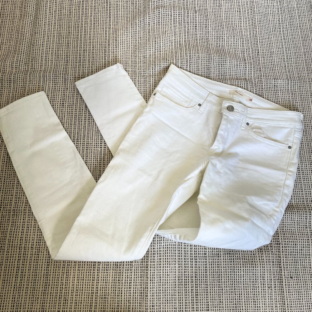 Levi's 711 White Skinny Jeans